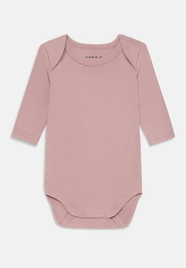 Набор боди 3 шт Name It, summer sand/ville mauve, песочный/сиреневый — фото 3