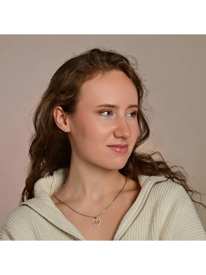 

Adeliás Женские серьги - золотые серьги-гвоздики 333 с кубическим цирконием в золоте