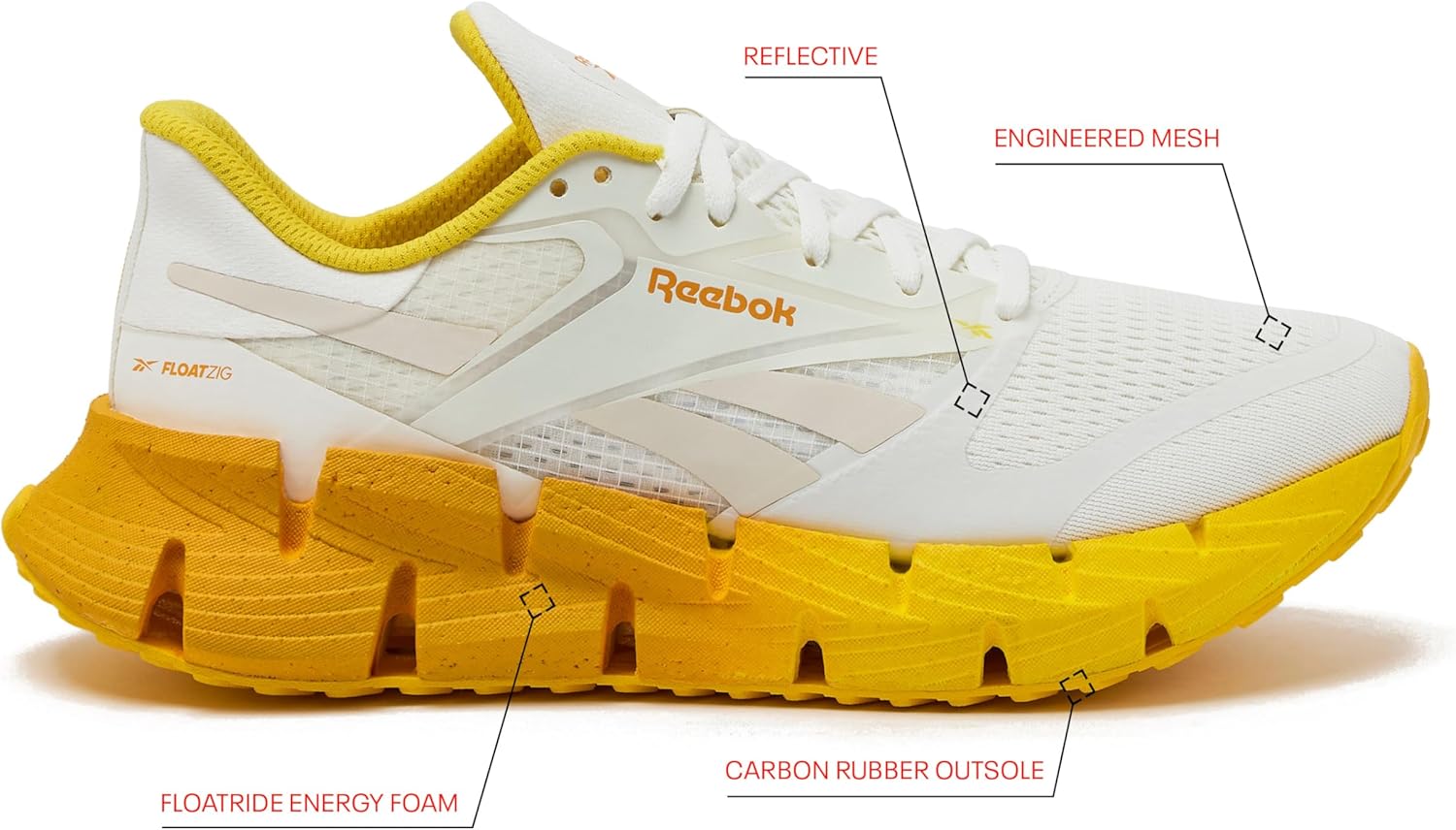 Мужские беговые кроссовки Reebok Floatzig, золотой — фото 2