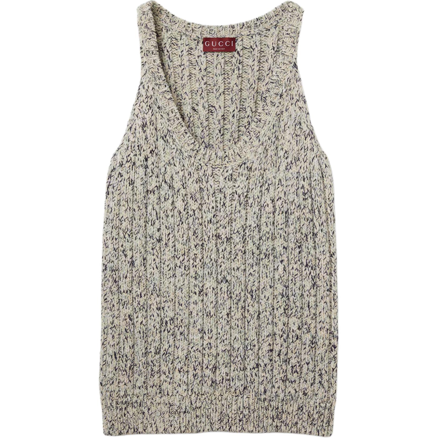 

GUCCI Женское платье без рукавов светло-зеленого цвета