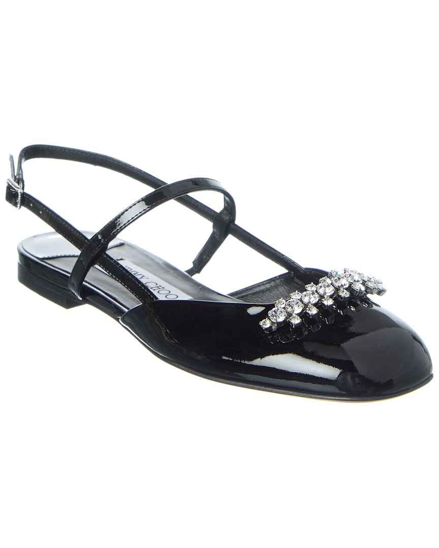 Джимми Чу Белинда Патинированные Балетки с ремешком Jimmy Choo