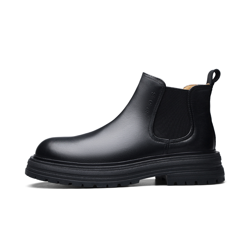 

Короткие мужские ботинки челси PARDASAUL, Black Single Layer Shoes