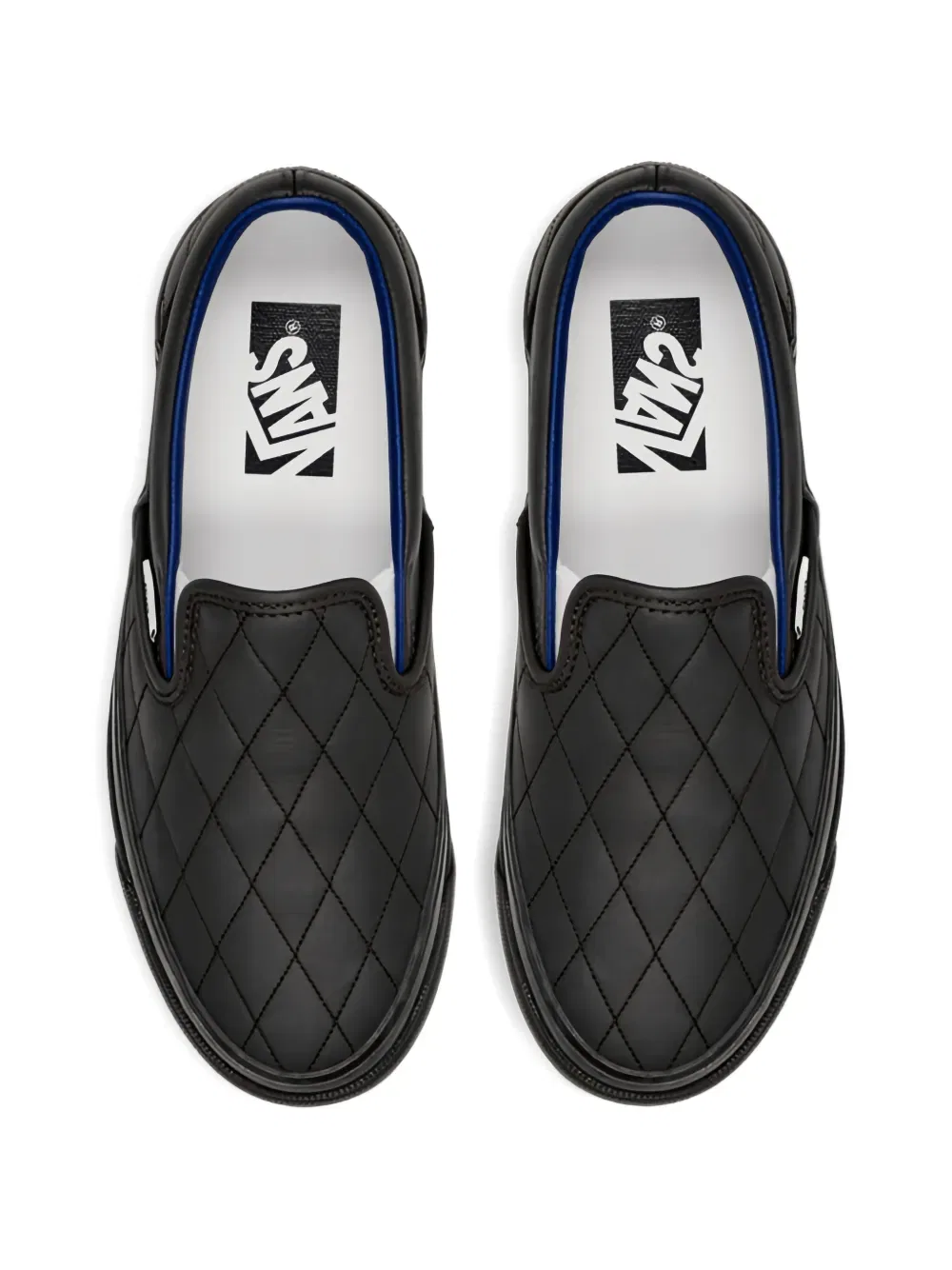Кроссовки Lx classic slip-on 98 quilted leather Vans, черный — фото 2