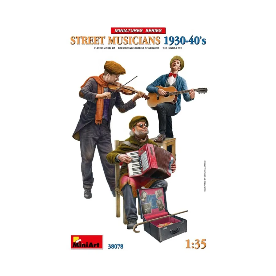 

Уличные музыканты 1930-40-х годов, Miniatures Series (1:35) (MiniArt Models)