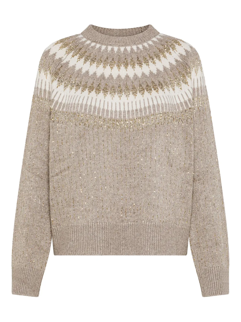 

Свитер с геометричным узором Seventy, нейтральный