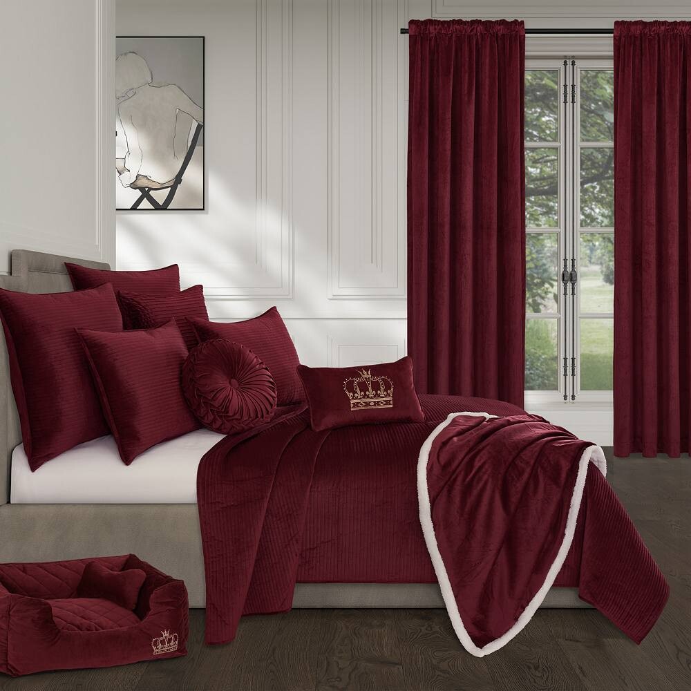 

Комплект одеял Five Queens Court Toulhouse из 3 предметов с накидками, красный