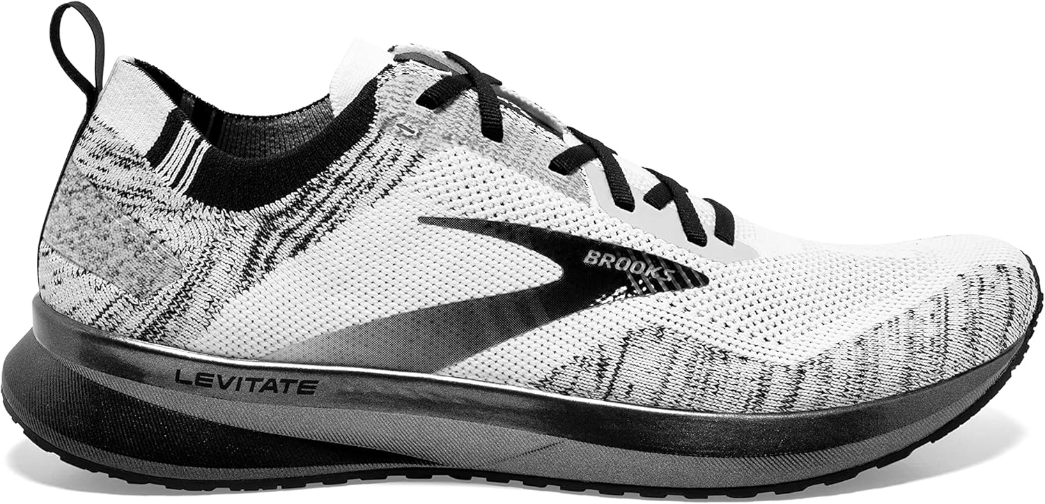 Мужские кроссовки для бега Brooks Ghost 13 Neutral, белый/черный — фото 2