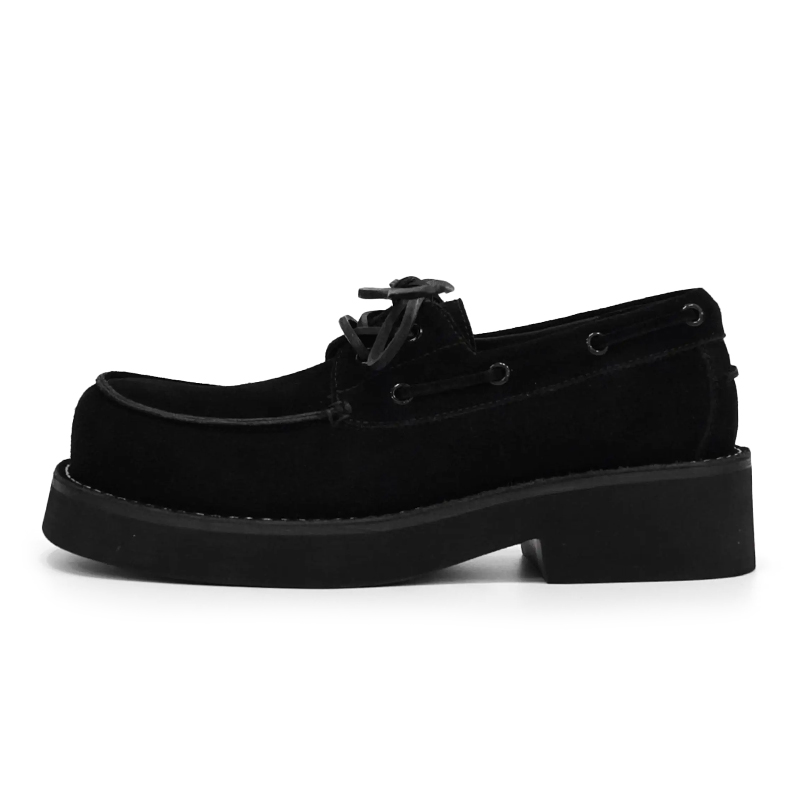 

New Korea Мужские повседневные кроссовки низкие серо-черные, цвет Black