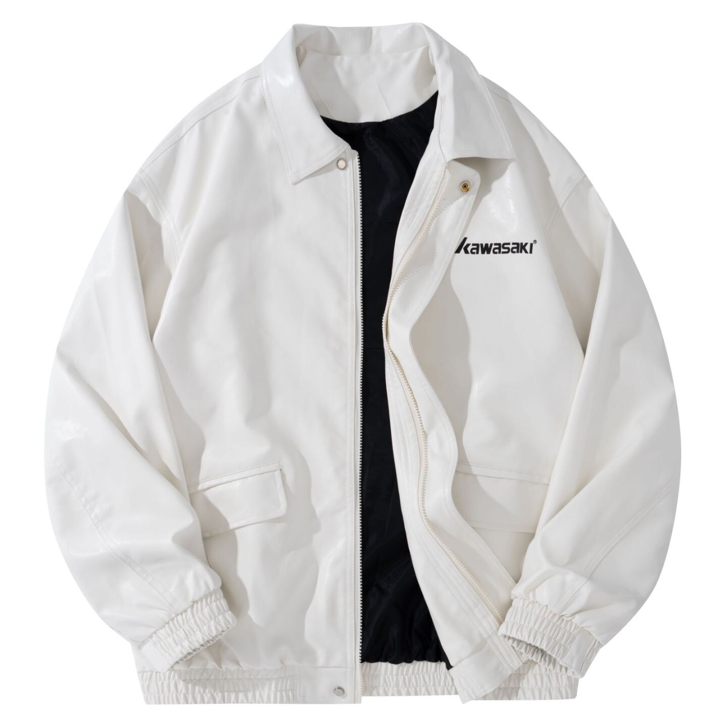 

Кожаная куртка унисекс Kawasaki, цвет Black (WJ968)