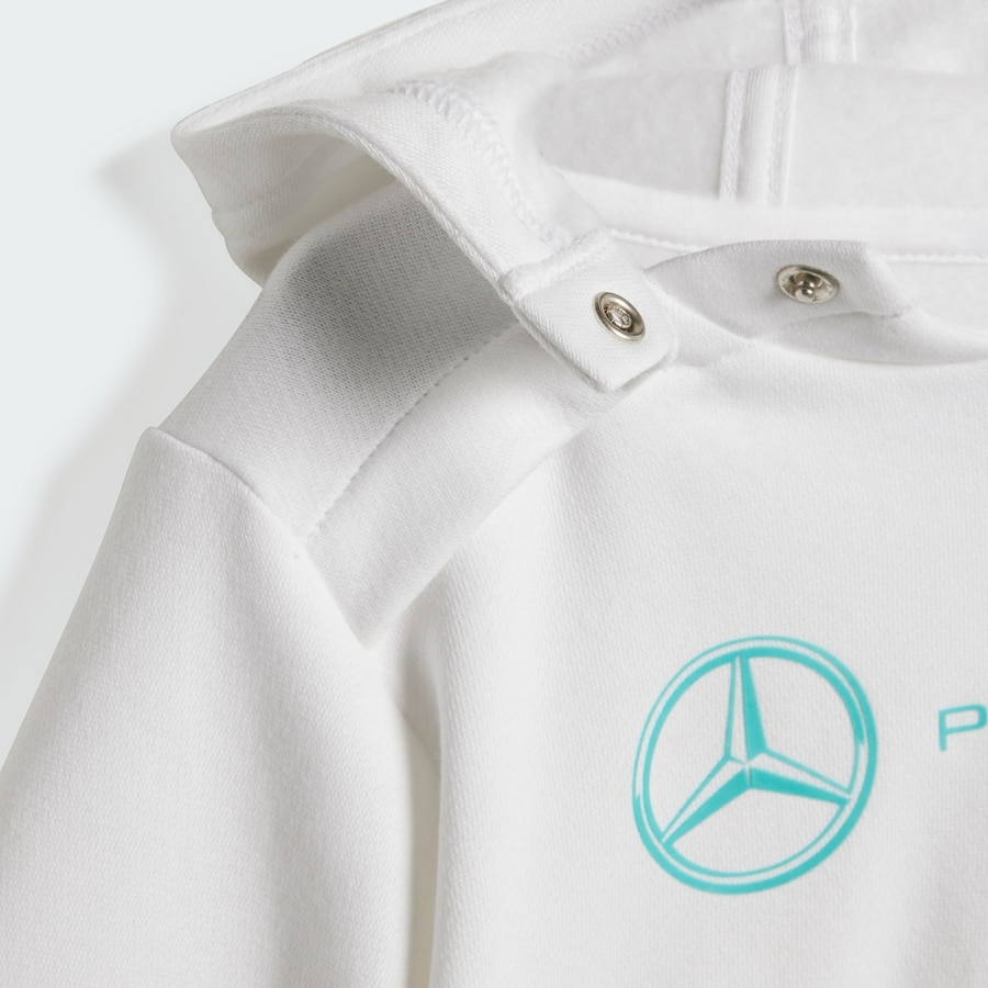 Спортивный костюм ADIDAS PERFORMANCE MERCEDES - AMG PETRONAS FORMULA ONE TEAM DNA BABY JOGGER LONG, белый — фото 3