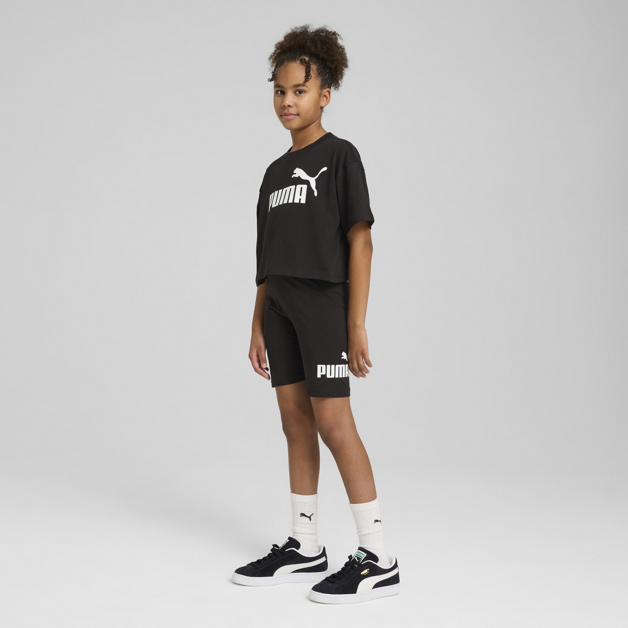 PUMA Скинни-легинсы 'Ess No. 1' в черном цвете — фото 4