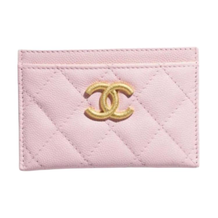 CHANEL Кардхолдер из коровьей кожи Women's Light Pink — фото 2