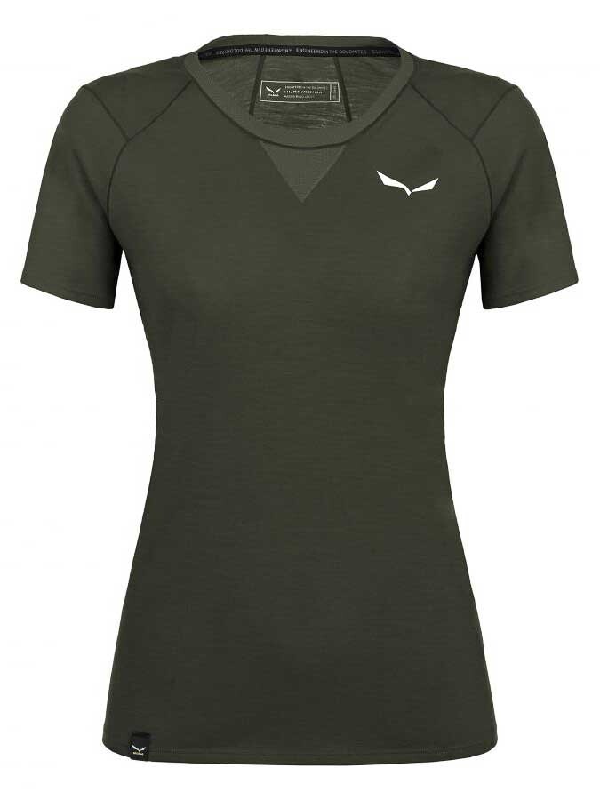 

Футболка Salewa Agner Alpine Merino Tencel, зеленый