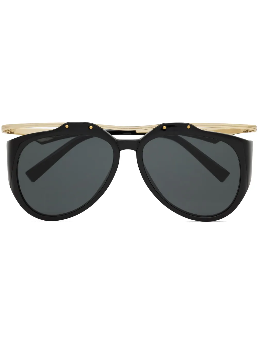 

Солнцезащитные очки-пилоты Amelia Saint Laurent Eyewear, черный