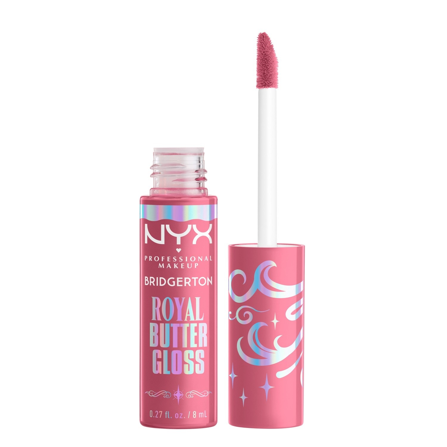 Блеск для губ bridgerton royal butter gloss Nyx Professional Makeup, angel food cake, объем 8 мл. — фото 2