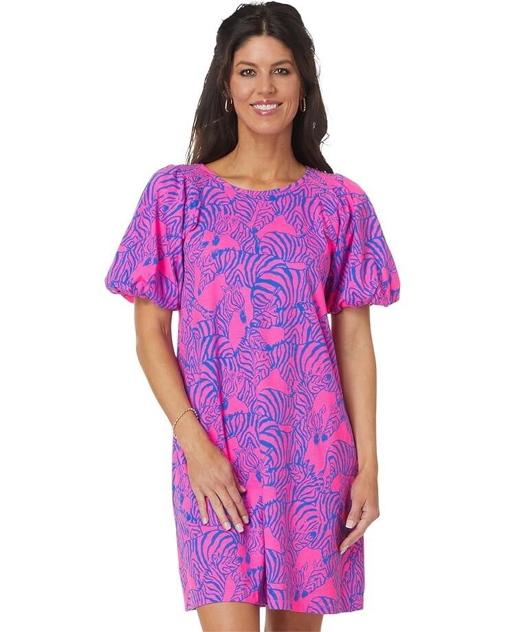 

Платье Lilly Pulitzer Rosen Dress, цвет Passion Fruit Pink Wild Nights