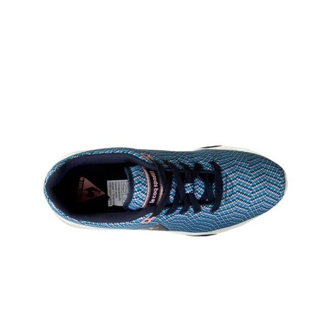 Жаккардовые женские синие кроссовки R950 Le Coq Sportif, синий — фото 4