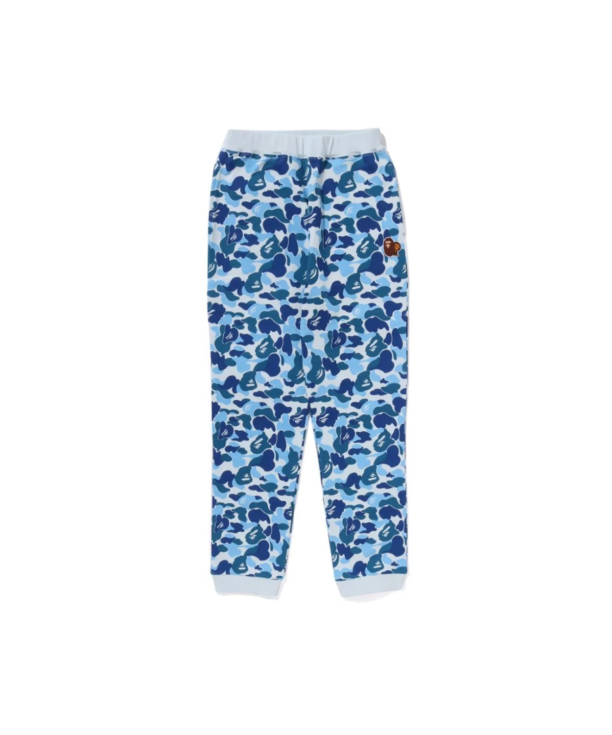 Спортивные штаны с камуфляжем A Bathing Ape ABC Camo Ape & Milo, хлопок, синие