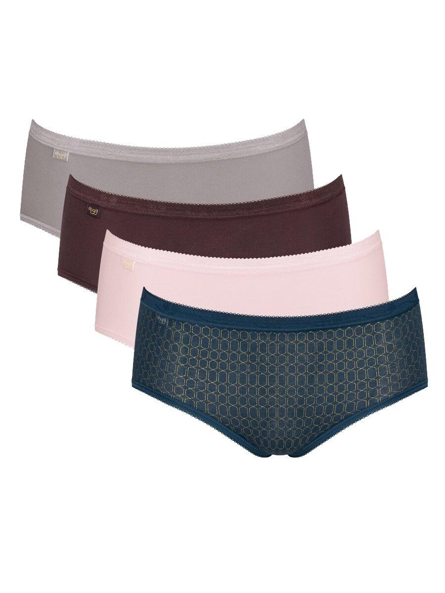 

Набор трусов средней длины Basic+, 4 шт. Sloggi, синий