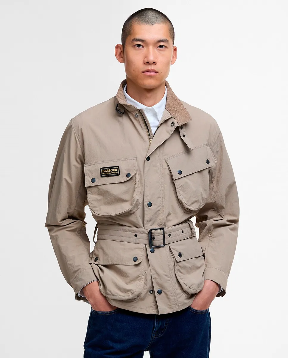 

Водонепроницаемая мужская куртка с четырьмя карманами Barbour International, бежевый