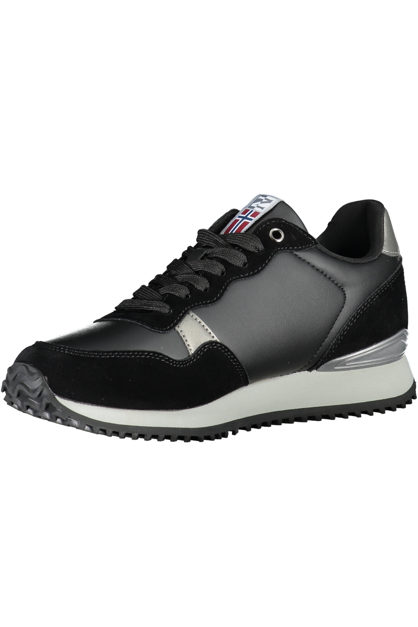 Кроссовки женские спортивные Napapijri Shoes, черный / серебряный — фото 3
