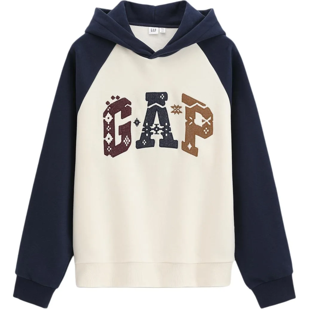 Толстовка с капюшоном унисекс GAP, айвори белый