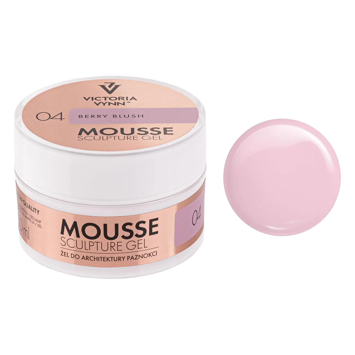 Тиксотропный гель для моделирования «Mousse Sculpture Gel Berry Blush 04» от Victoria Vynn Victoria Vynn, Milky Pink