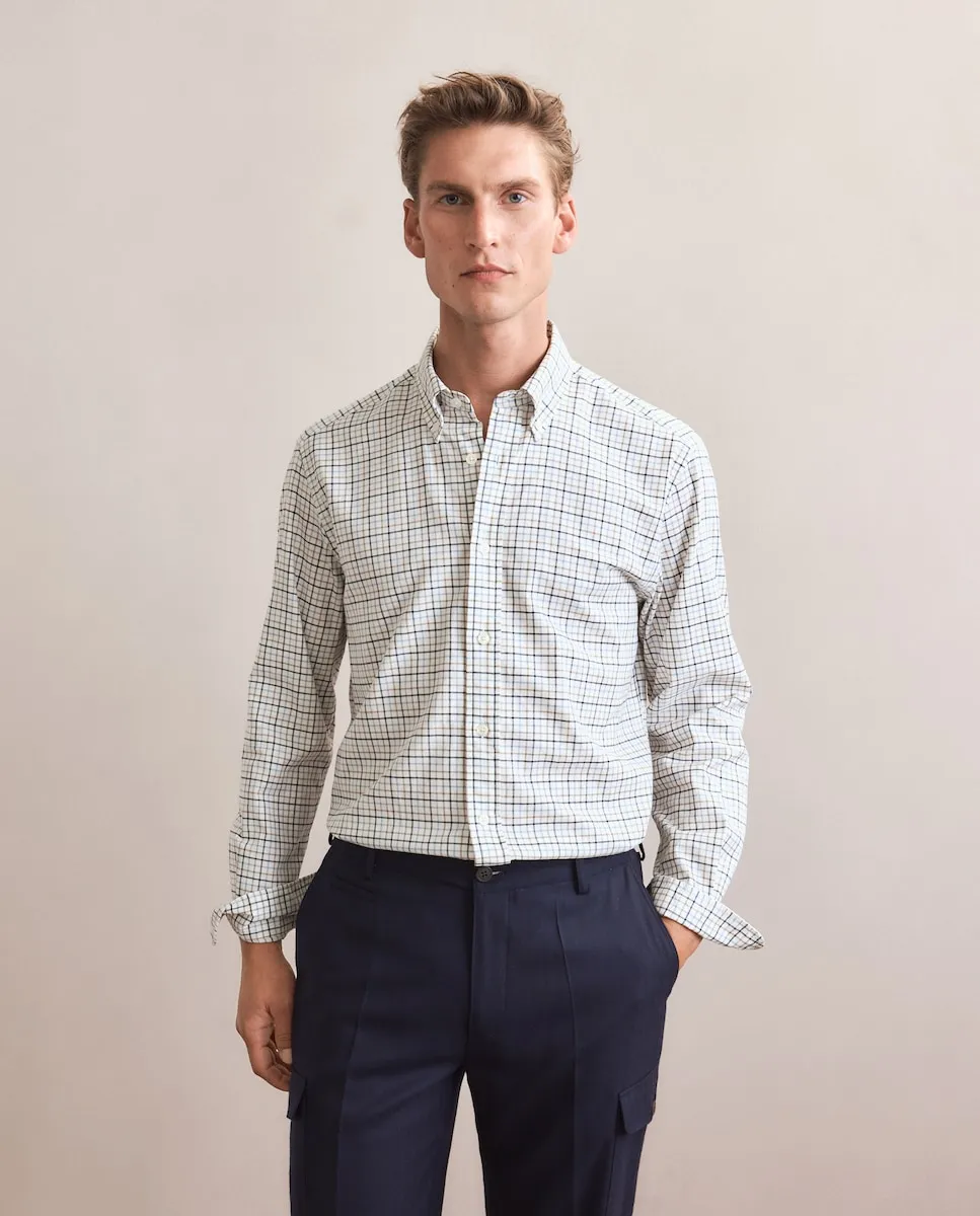 

Мужская спортивная рубашка с длинным рукавом Emidio Tucci, темно-синий