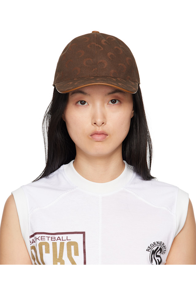 

Бейсболка из жаккардовой ткани twill Moon Marine Serre, коричневый
