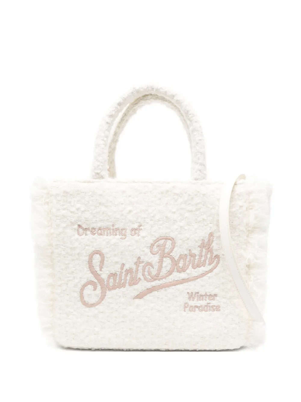 

Сумка-тоут с вышивкой Mc2 Saint Barth, белый