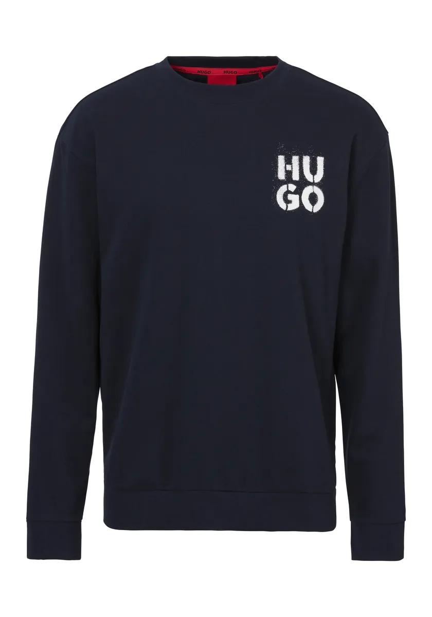 

Толстовка HUGO Underwear "SprayLogo Sweatshirt", с круглым вырезом, синий