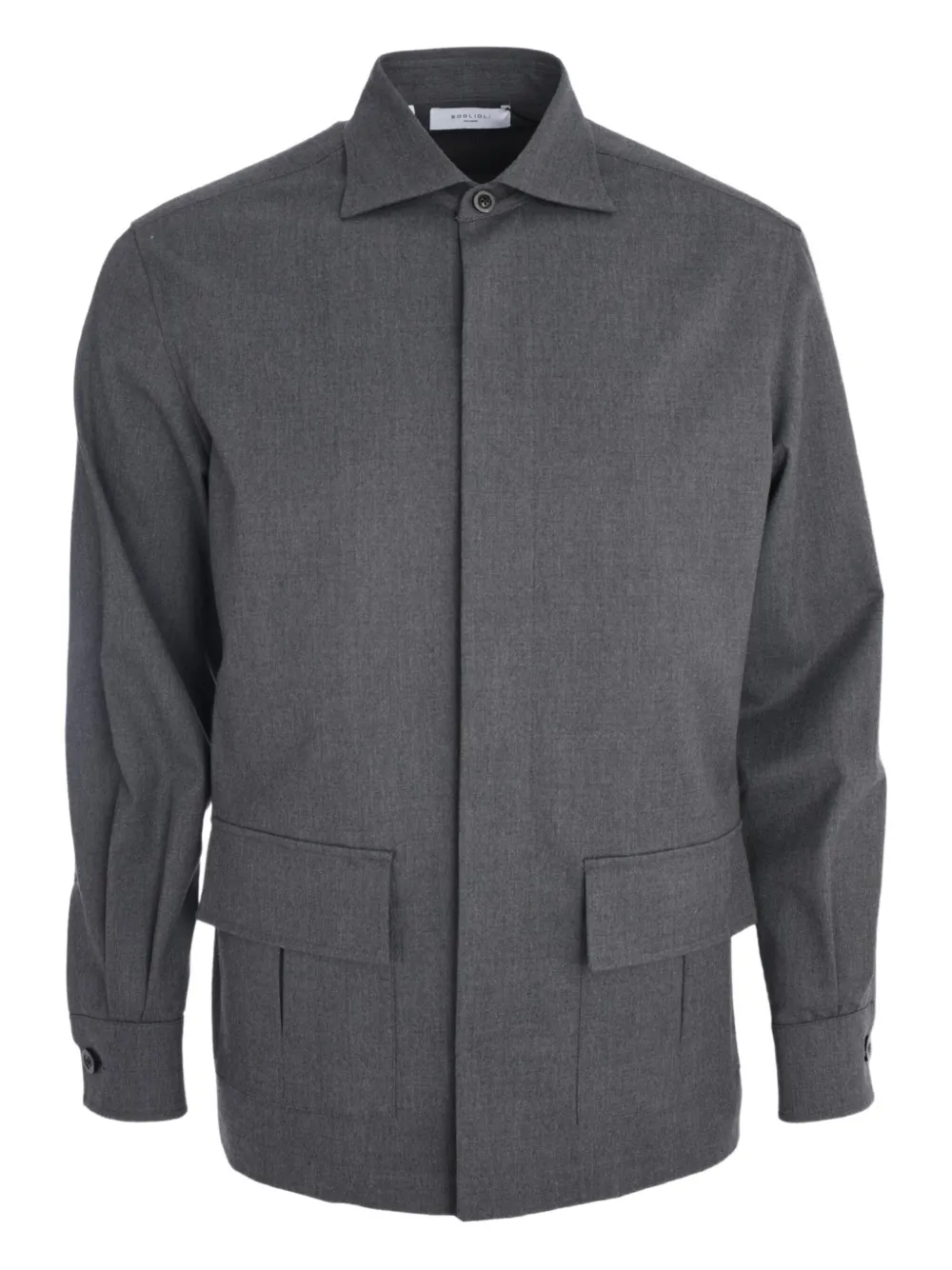 

Рубашка с длинными рукавами Boglioli, серый