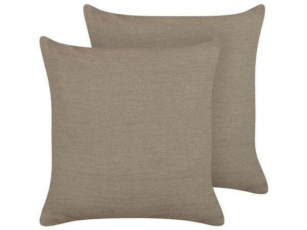 

Подушка Beliani 2 шт SAGINA, 45x45x45 см цвет grau/taupe