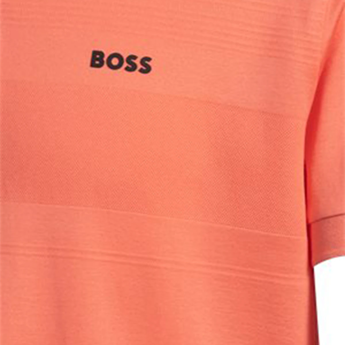 

Техническая футболка с коротким рукавом и молнией Boss для мужчин Hugo Boss, бежевый