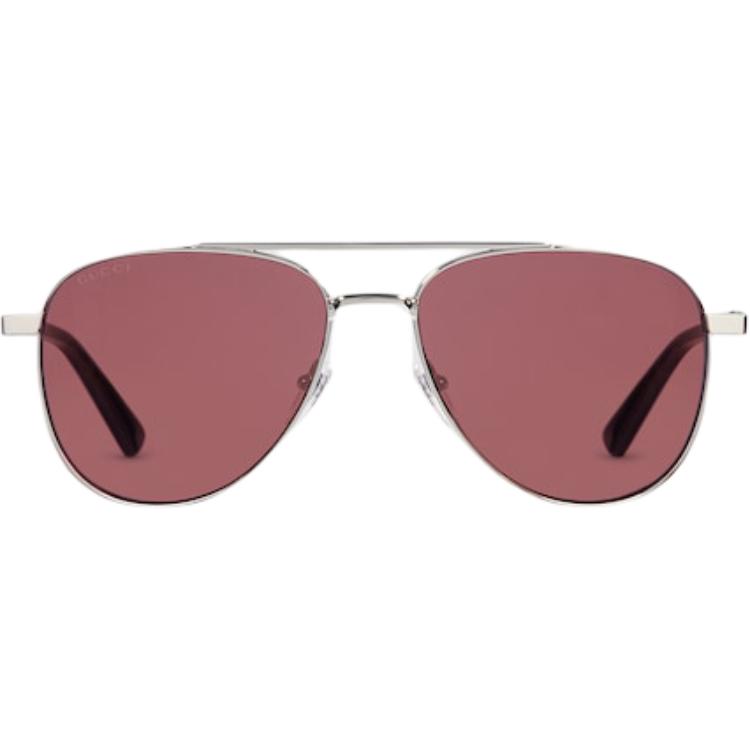

GUCCI Авиаторские оправы для солнцезащитных очков, Silver