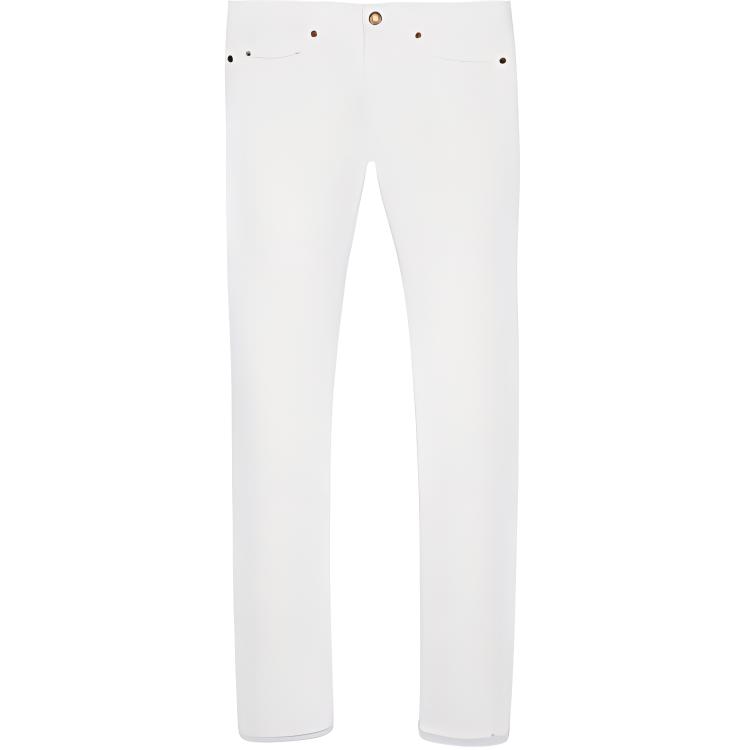 

Джинсы женские белые SAINT LAURENT, эффект белого камня