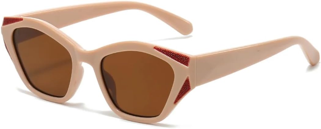 

Солнцезащитные очки для мужчин и женщин - защита UV400 - маленькие линзы "кошачий глаз" с цветными линзами для занятий спортом на открытом воздухе и вождения DSVIGF, Tyj329-4