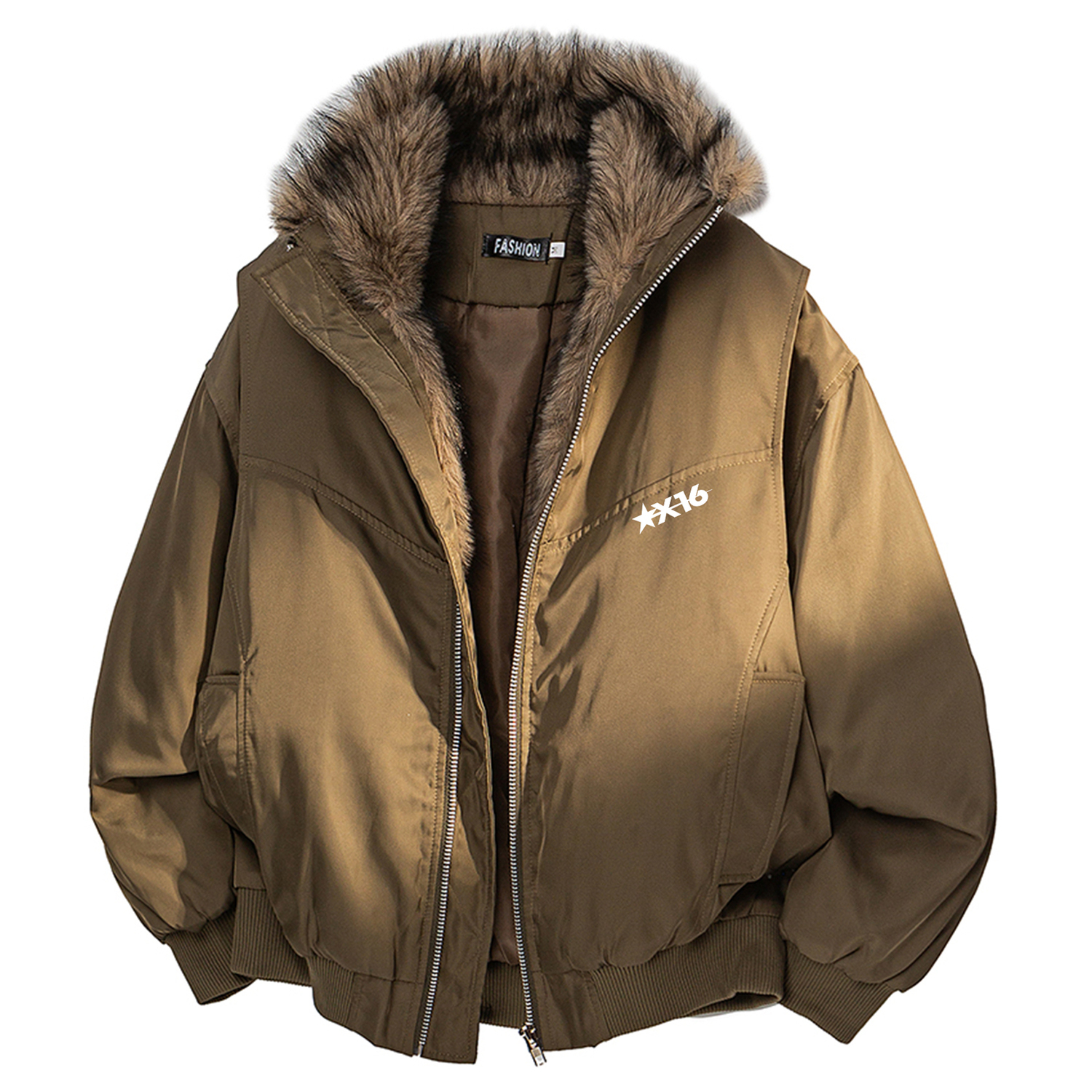 

Пуховик Unisex Hooded Thickened Others X1617, army зеленый mountain hawk puffer jacket