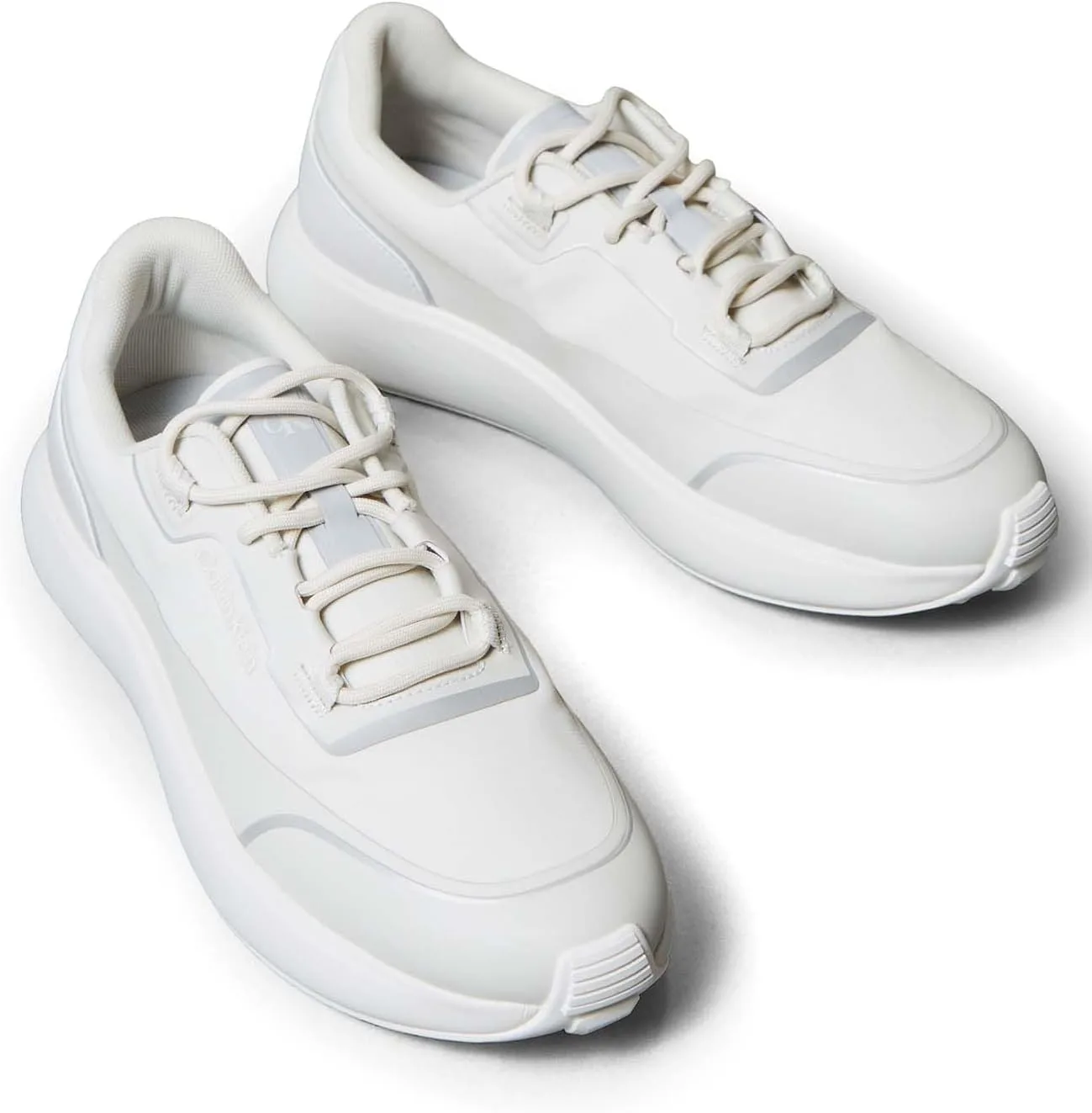 Мужские низкие кроссовки Calvin Klein City Runner Laceup Tech Mix Hm0Hm02045, серые (цвет «устричный гриб»/«парящий»/серебристый), размер 41 EU — фото 3