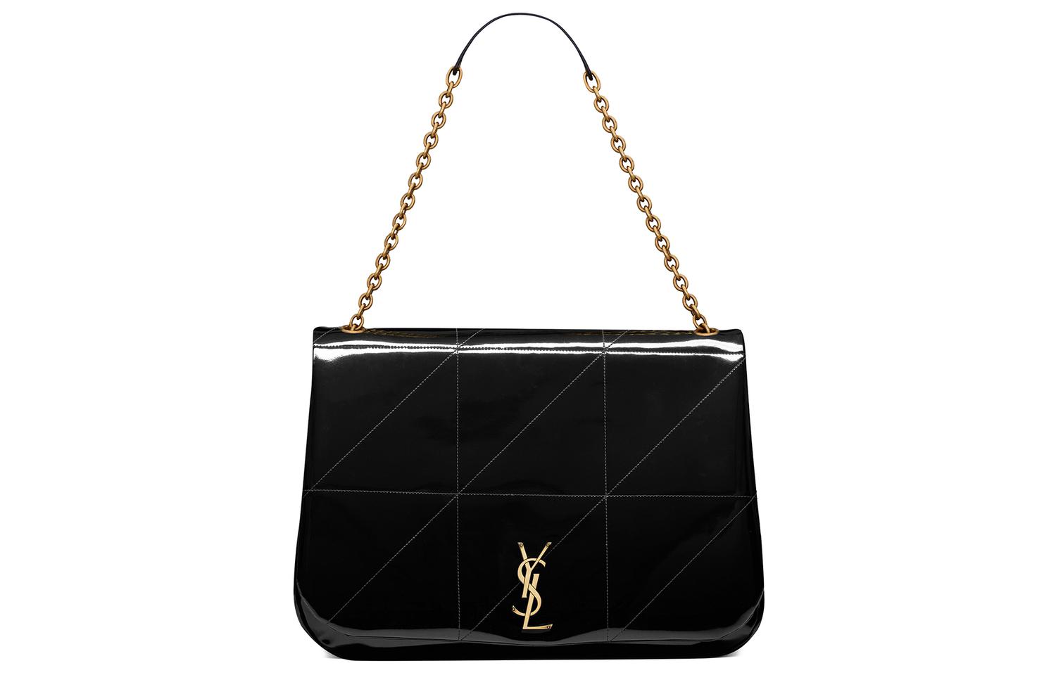 

SAINT LAURENT Сумка через плечо из лаковой кожи