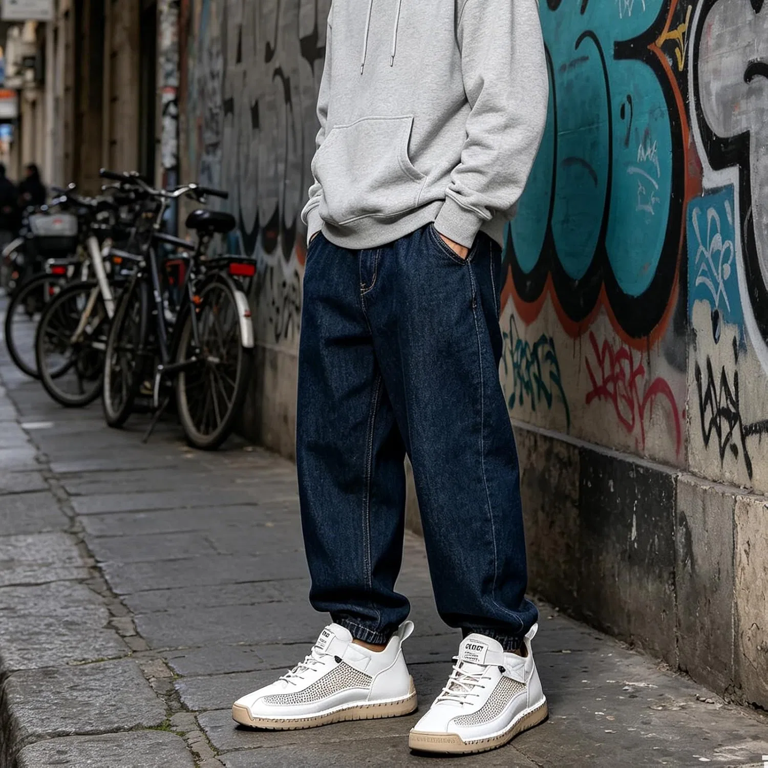 Мужские лоферы из натуральной кожи, дышащие, зеленые — фото 4
