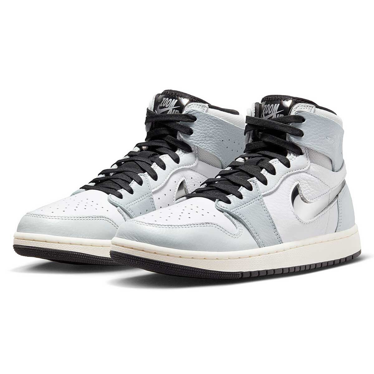 Кроссовки W AIR JORDAN 1 ZOOM CMFT 2 Jordan, цвет Weiß/Metallisches Silber/Photonstaub — фото 2