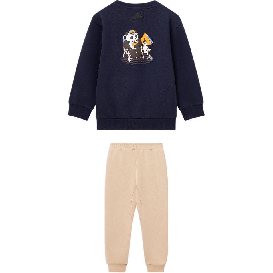 Повседневный спортивный костюм FW24 CREW Legend Ink/Magic Light Brown для малышей Adidas — фото 3