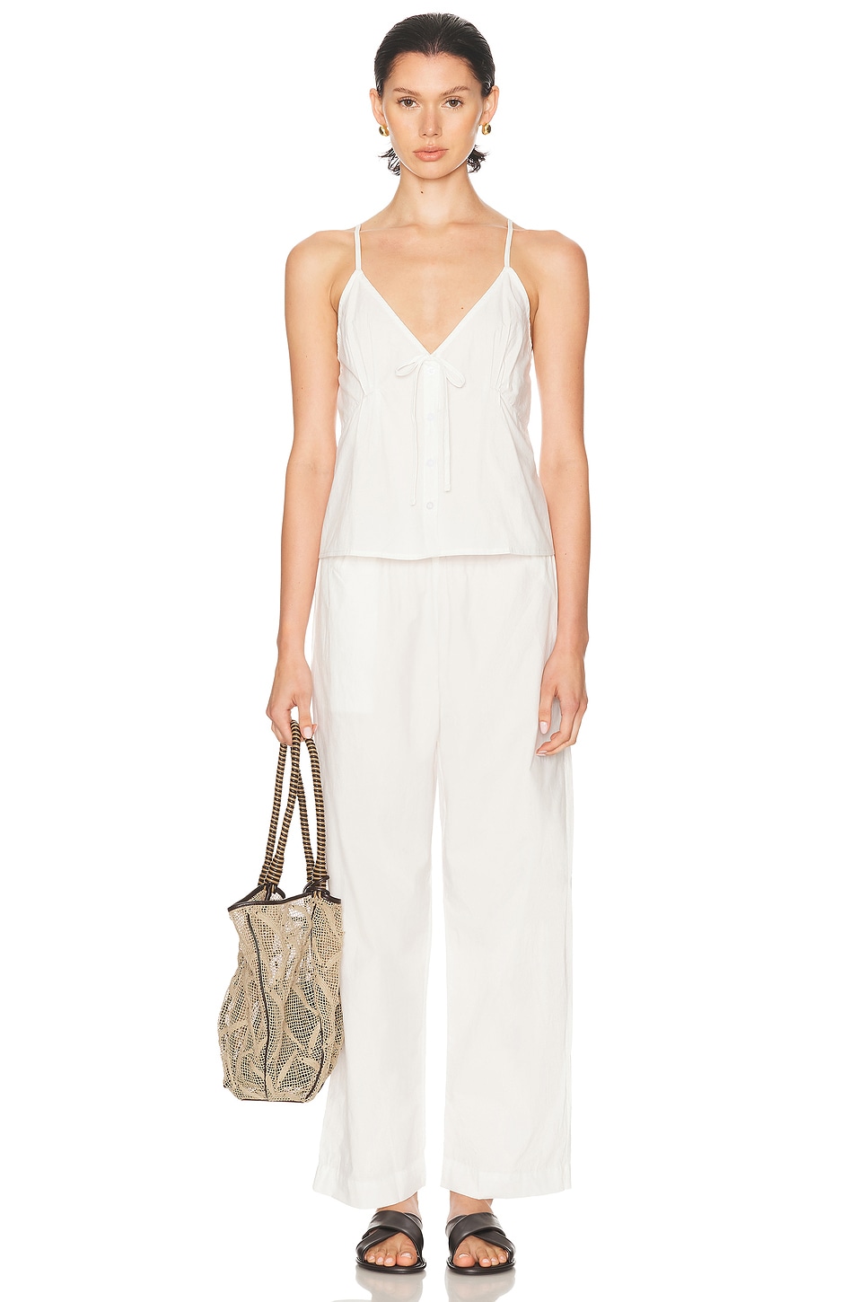 

Deiji Studios for FWRD For Fwrd Tuck Long Брюки Set, White