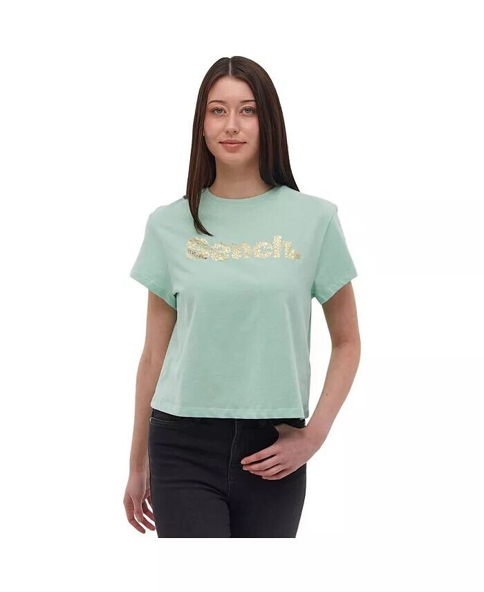 

Женская футболка Oona с логотипом на груди Bench DNA, зеленый