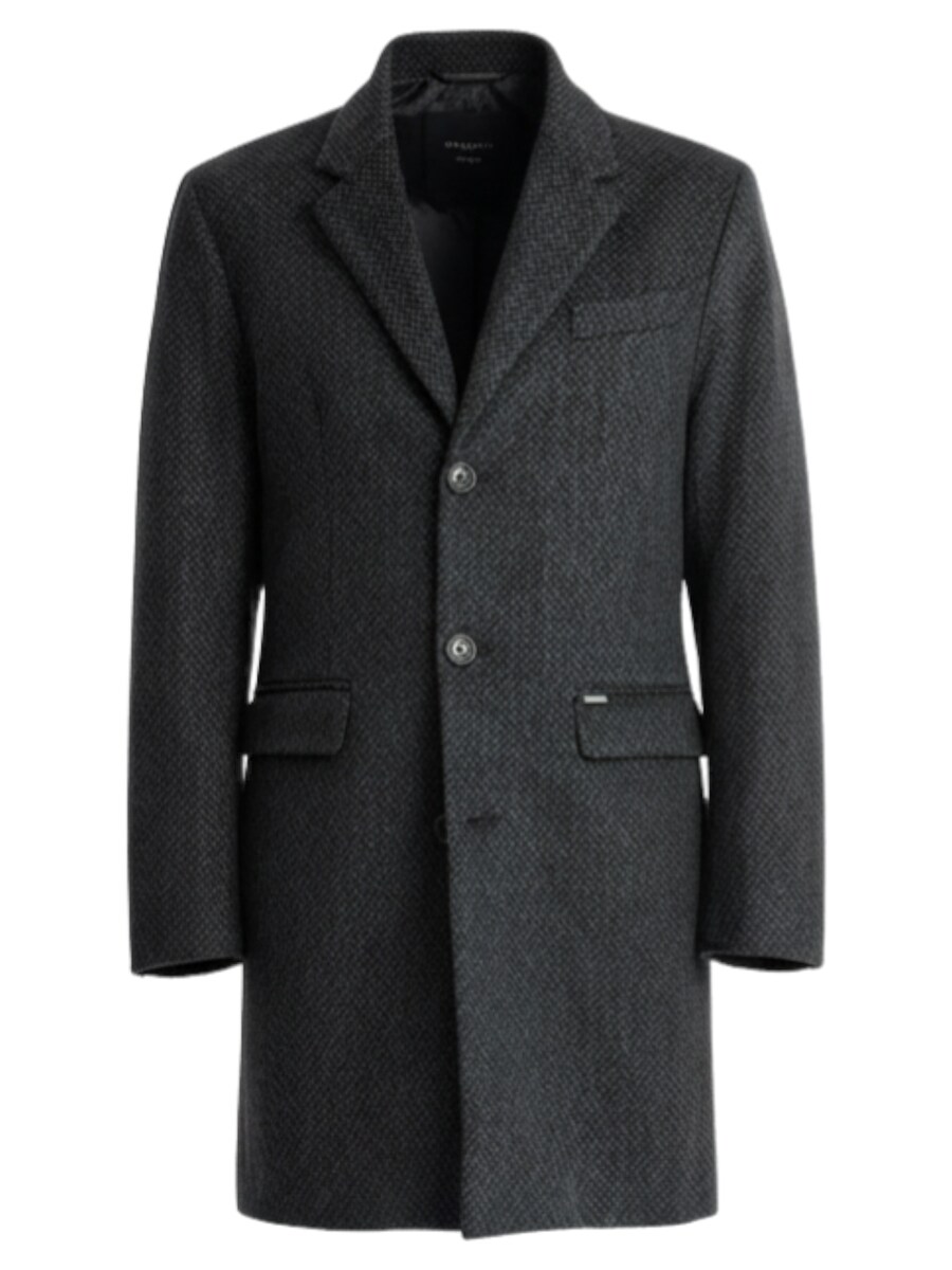 

Пальто межсезонное Ombre OM-COWC-0121, Dark Grey/Mottled Grey