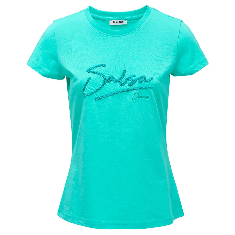 

Футболка с коротким рукавом Salsa Jeans 21009465 Slim Fit, зеленый
