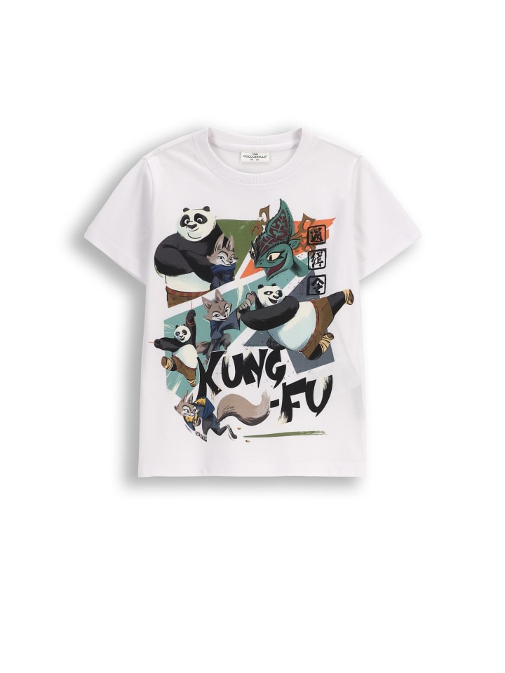 

Coccodrillo Белая хлопковая футболка с коротким рукавом, Белый, Coccodrillo Белая хлопковая футболка с коротким рукавом