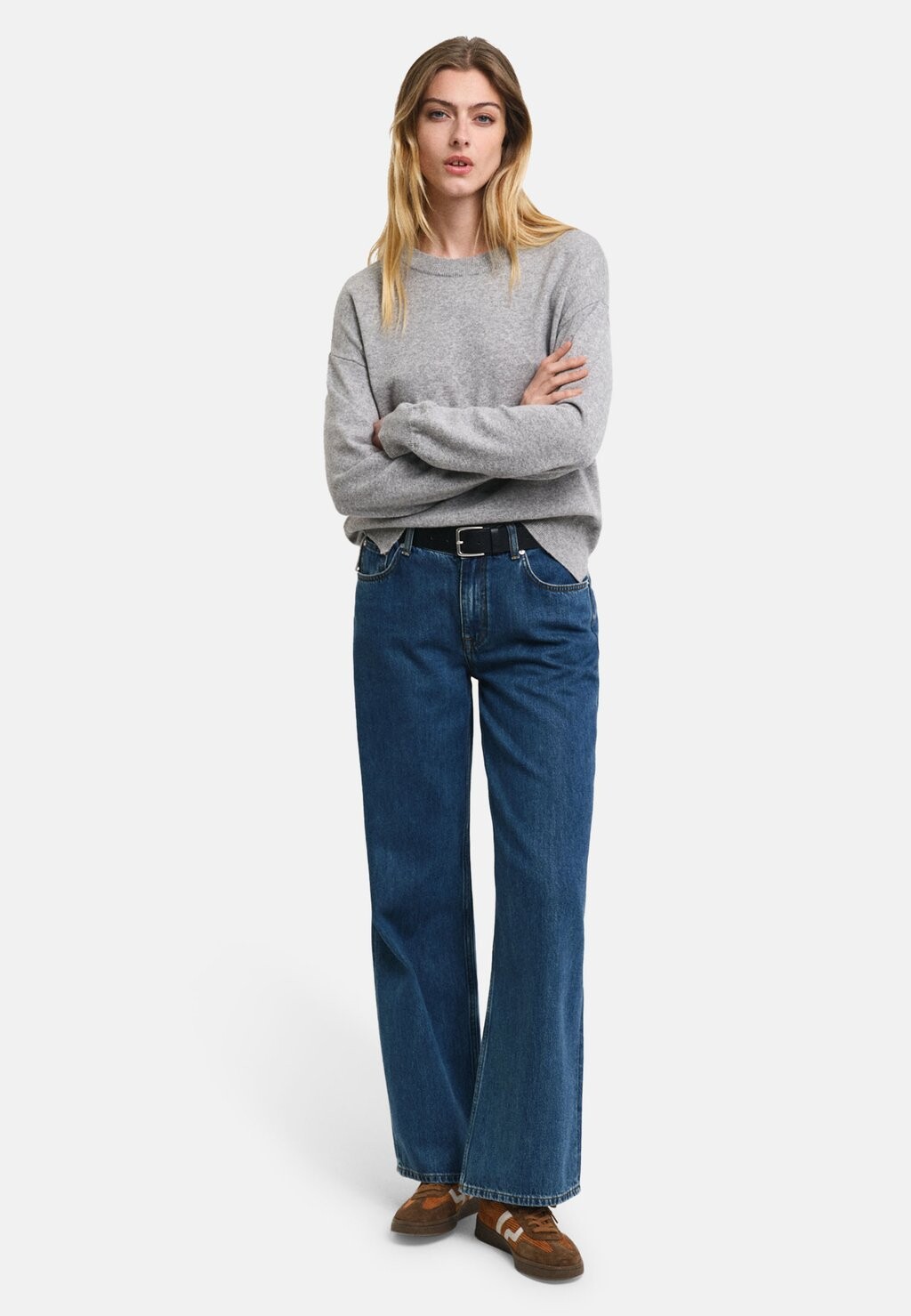

Джемпер C-NECK GANT, цвет Mottled Grey