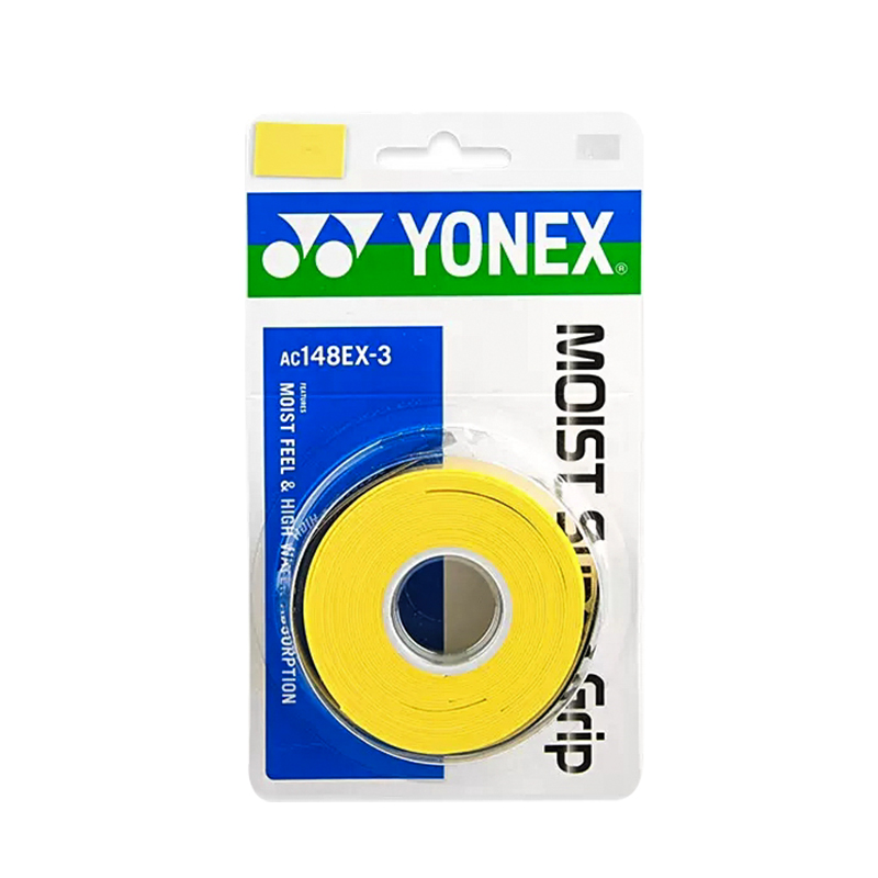 

Лента для хватки бадминтонная полиуретановая сетка бадминтонная все тонкие 3 шт YONEX, желтый